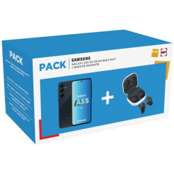 Smartphone Samsung PACK A55 5G BLEU NUIT + BUDS FE GRAPHITE