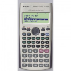 CASIO Calculatrice financiere FC100V grise
