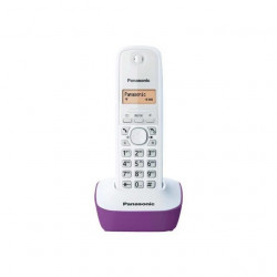﻿Panasonic KX-TG1611FRF Solo Téléphone Sans Fil Sans Répondeur Blanc Pourpre