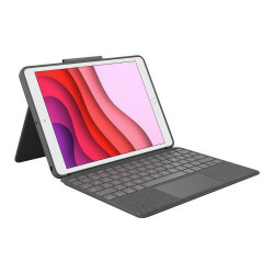 Etui clavier Logitech Combo Touch pour iPad 7e génération Argent